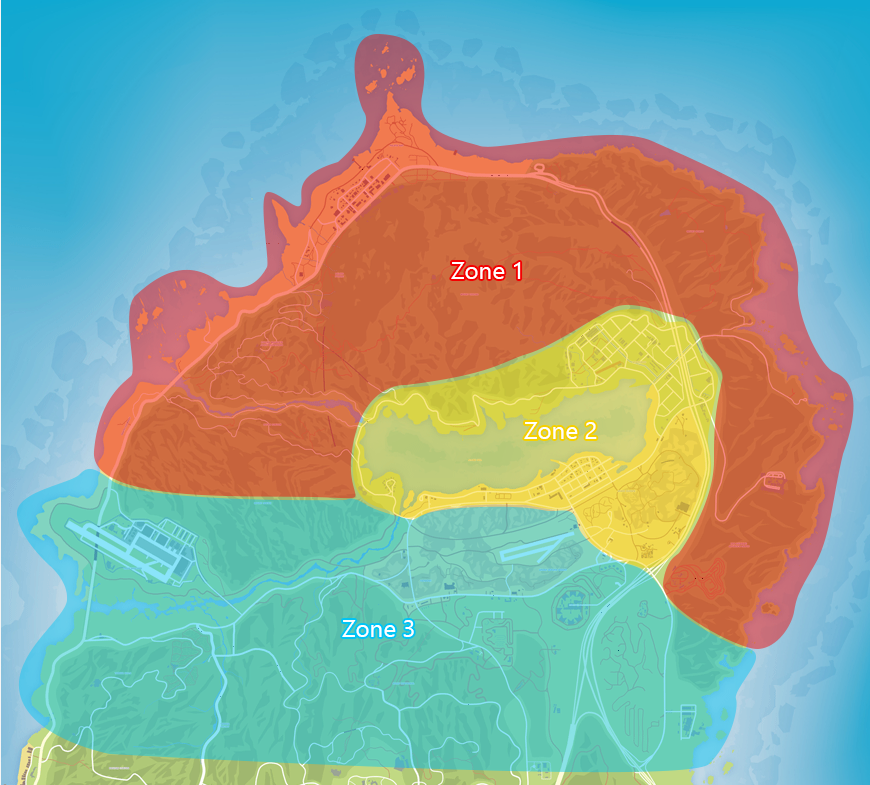 Northern Districts zone map